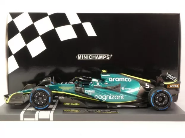 Minichamps Aston Martin F1 Amr22 Team Aramco Cognizart N 5 10th Monaco Gp 2022 Sebastian Vettel 1:18 117220305
