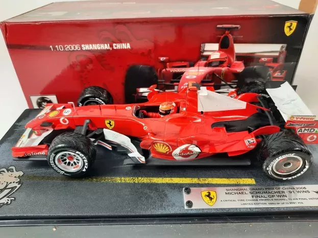 Hot Wheels Ferrari F1 F248 N 5 Michael Schumacher Last Winner 01-oct-2006 Shangai China Gp 1:18 J2995