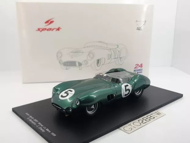 Spark Aston Martin Dbr1 3.0l Spider Team David Brown Racing Dept. N 5 Winner 24h Le Mans 1959 R.salvadori C.shelby Con Vetrina With Showcase 1:18 18LM59