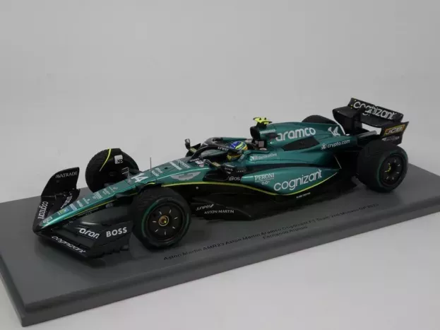 Spark Aston Martin F1 Amr23 Team Aramco Cognizant N 14 2nd Monaco Gp 2023 Fernando Alonso 1:18 18S900