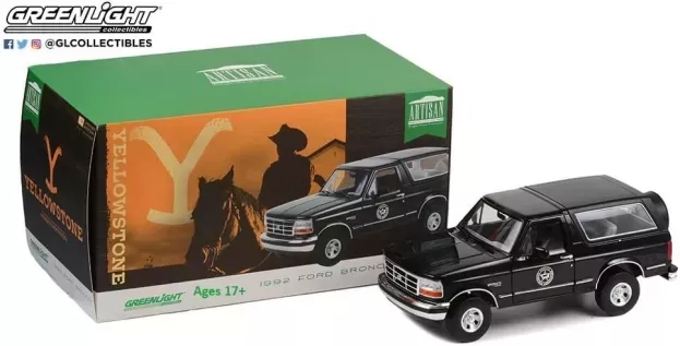 Greenlight Ford Bronco Montana Livestock Association 1992 Yellowstone 1:18 19130