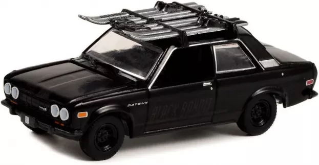 Greenlight Datsun 510 With Ski 1971 Black Bandit 1:64 28110D