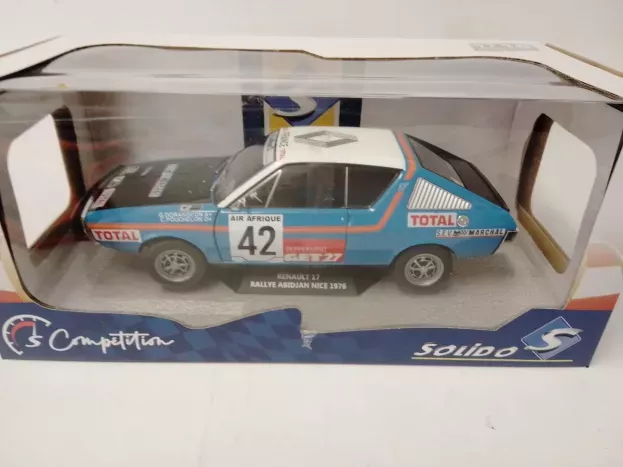 Solido Renault R17 Mk1 N 42 Rally Abidjan Nice 1976 1:18 1803706