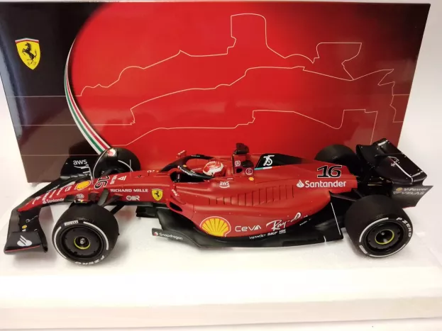 BBR Ferrari F1-75 Team Scuderia Ferrari N 16 Winner Australian Gp 2022 Charles Leclerc 1:18 BBR221826
