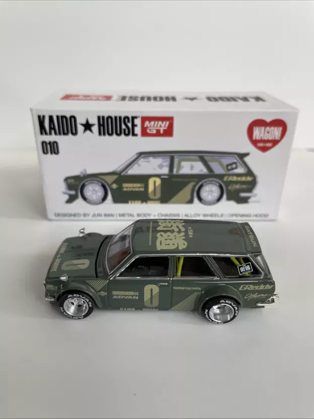 Mini-GT Datsun 510 Kaido House Designed By Jun Imai Sw Station Wagon 1972 1:64 KHMG010