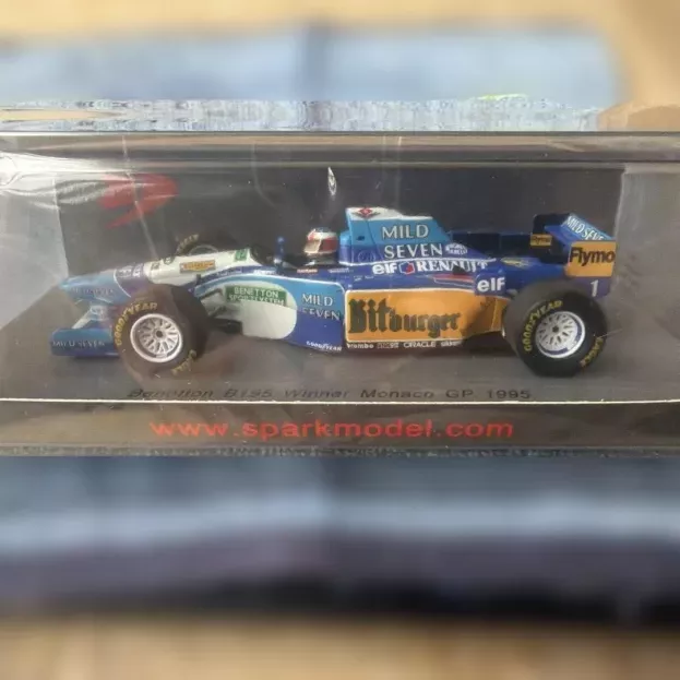 Spark Benetton F1 B195 N 1 Winner Monaco Gp Michael Schumacher 1995 World Champion 1:43 S4775