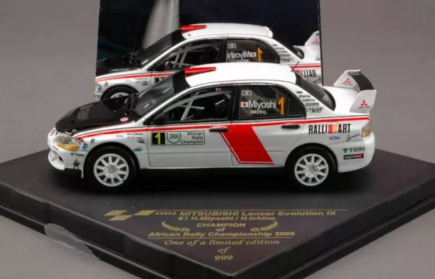 Vitesse Mitsubishi Lancer Evolution Ix N 1 Champion Africa Rally Championship 2008 H.miyoshi H.ichino 1:43 43404