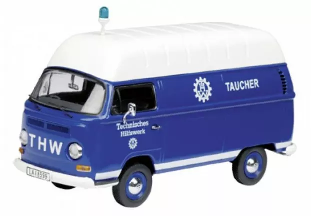 Schuco Volkswagen T2a Van Thw Taucher 1:43 3217