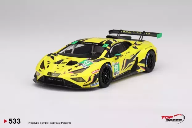 Truescale Lamborghini Huracan Gt3 Evo2 Team Iron Lynx N 19 Imsa 24h Daytona 2023 C.schiavoni R.ineichen F.perera R.giammaria 1:18 TS0533