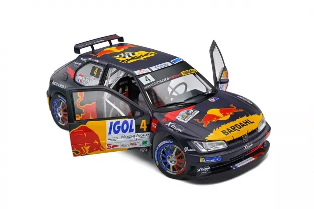 Solido Peugeot 306 Maxi Red Bull N 4 6th Rally Mont Blanc 2021 S.loeb D.elena 1:18 1808301
