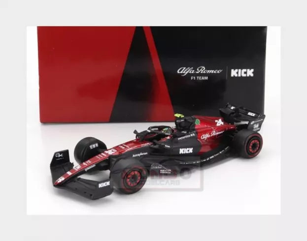 Spark Alfa Romeo F1 C43 Team Stake N 24 Season 2023 Guanyu Zhou 1:64 Y282