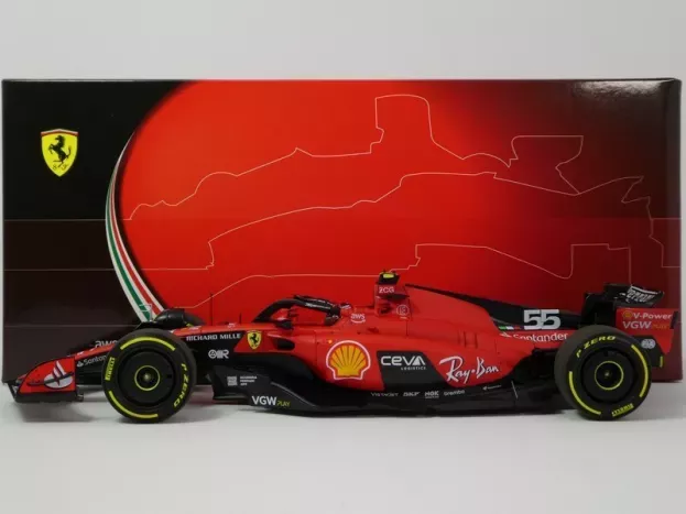 BBR Ferrari F1 Sf-23 Team Scuderia Ferrari N 55 Belgium Gp 2023 Carlos Sainz 1:18 BBR231855C
