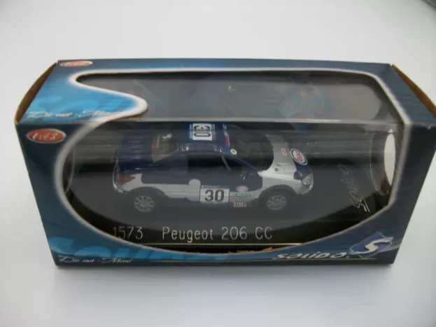 Solido Peugeot 206cc N 30 Rally S.perrault 1:43 1573