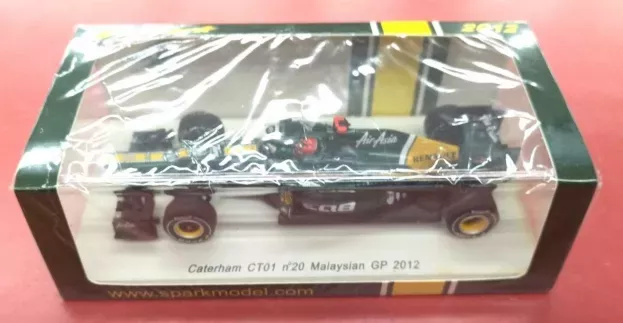 Spark Caterham F1 Ct01 N 20 18th Gp Malaysian 2012 Heikki Kovalainen 1:43 S3036