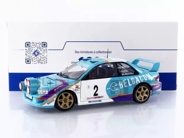Solido Subaru Impreza Wrc99 Team Belgacom night Version N 2 4th Rally Belgium Westhoek Ypres 1998 Jean Marc Fortin Gregoire De Mevius 1:18 1807411