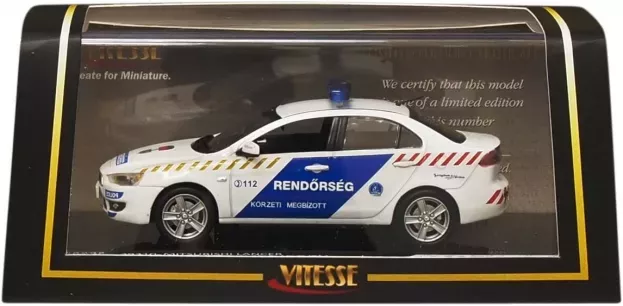 Vitesse Mitsubishi Lancer Hungarian Police 2007 1:43 29310