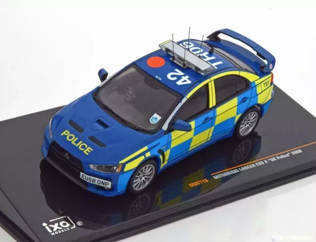 IXO Models Mitsubishi Lancer Evo X Uk Police 2008 1:43 MOC116