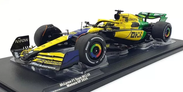 Solido Mclaren F1 Mcl38 Team Mclaren N 81 2nd Monaco Gp 2024 Oscar Piastri 1:18 1814204