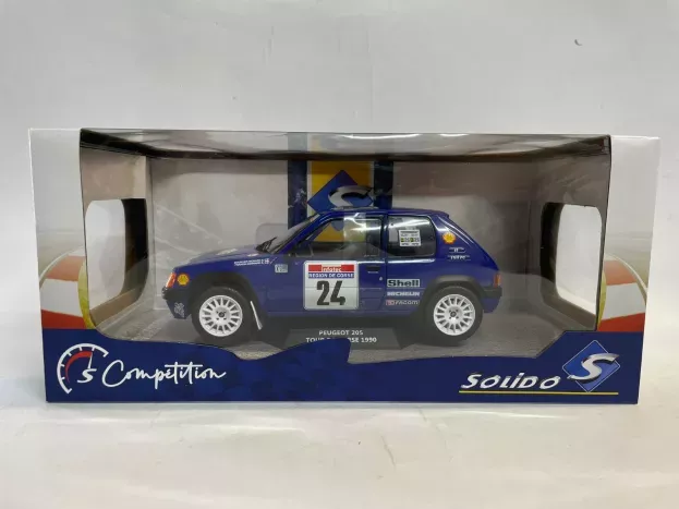Solido Peugeot 205 N 24 Rally Tour De Corse 1990 R.bourcier B.frangin 1:18 1801711