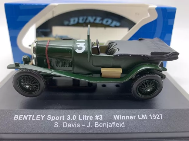 IXO Models Bentley Sport 3.0 Litre N 3 Winner Le Mans 1927 S. Davis J. Benjafield 1:43 LM1927