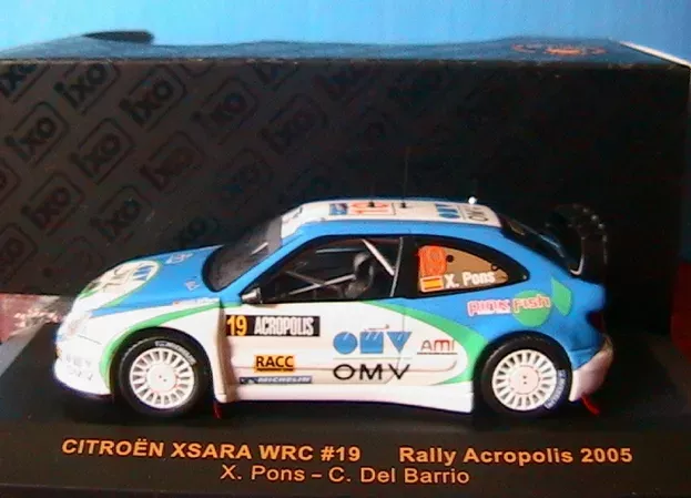 IXO Models Citroen Xsara Wrc N 19 Rally Acropolis 2005 Pons Del Barrio 1:43 RAM198