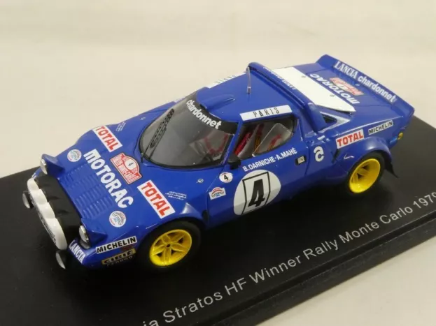 Spark Lancia Stratos Hf night Version N 4 Winner Rally Montecarlo 1979 Bernard Darniche Alain Mahe 1:43 S9096