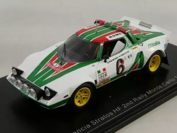Spark Lancia Stratos Hf Team Alitalia night Version N 6 2nd Rally Montecarlo 1976 Bjorn Waldegaard Hans Thorszelius 1:43 S9083