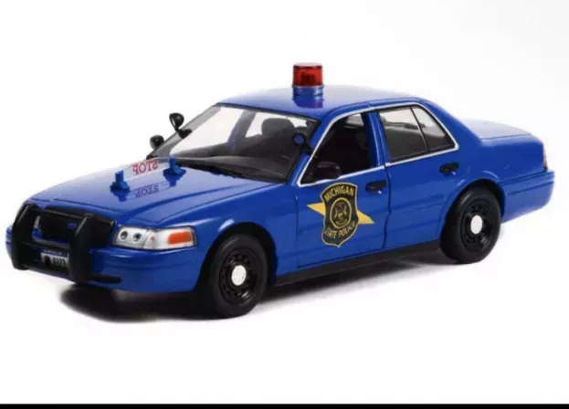 Greenlight Ford Crown Victoria Police Interceptor Michigan 2008 1:24 85553