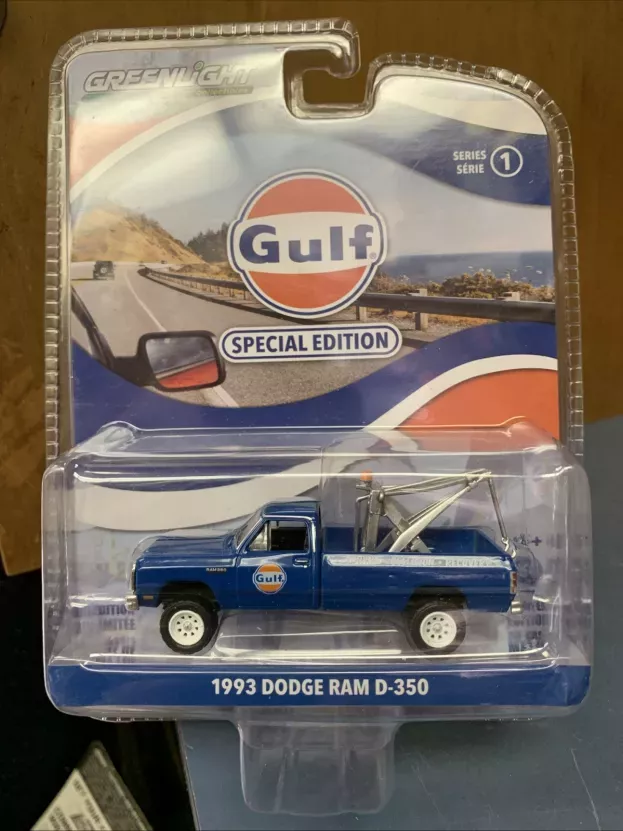 Greenlight Dodge D-350 Ram Pick-up Gulf Carro Attrezzi 1993 1:64 41135F
