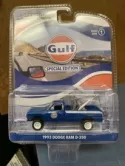  1993 DODGE RAM D-350 Blue '93 Tow Truck GULF Greenlight 1/64 41135f