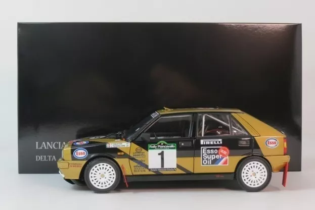 Kyosho Lancia Delta Hf Integrale 4wd Team Esso N 1 Winner Rally Piancavallo 1987 Fabrizio Tabaton Luciano Tedeschini 1:18 08960D