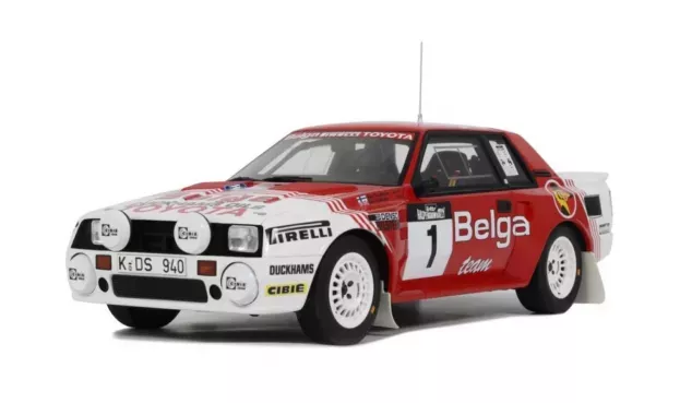 Ottomobile Toyota Celica Twin-cam Turbo Team Belga night Version N 1 Rally Haspengouw 1985 Juha Kankkunen Fred Gallagher 1:18 OT1143