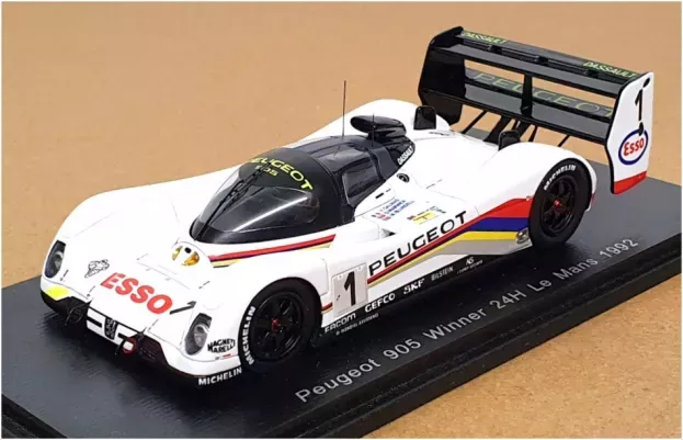 Spark Peugeot 905 Evo1bis Sa35 3.5l V10 Team Peugeot Talbot Sport N 1 Winner 24h Le Mans 1992 D.warwick Y.dalmas M.blundell 1:43 43LM92