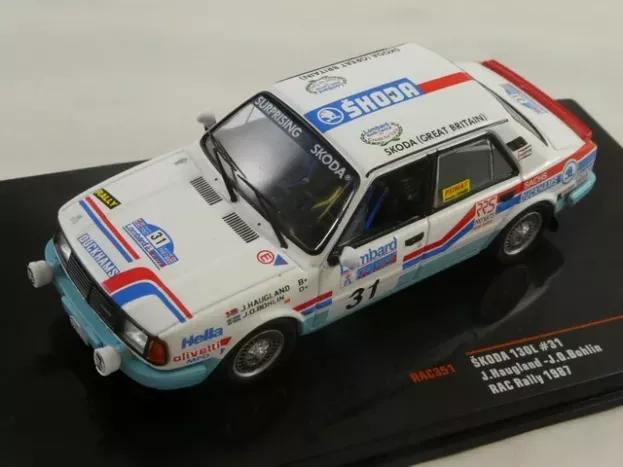 IXO Models Skoda 130l N 31 Rally Rac Lombard 1987 J.haugland J.o.bohlin 1:43 RAC351