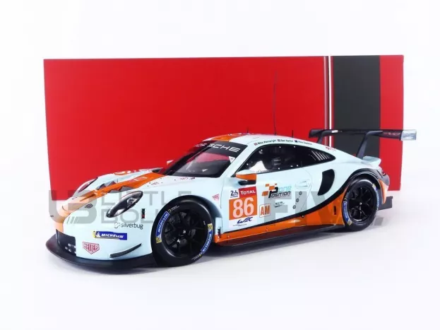 IXO Models Porsche 911 991 Rsr 4.0l Team Gulf Racing N 86 24h Le Mans 2018 Michael Wainwright Ben Barker Alex Davison 1:18 LEGT18008
