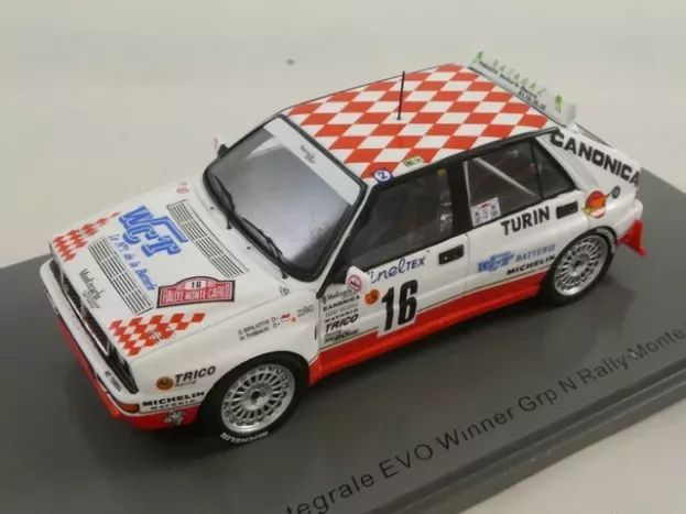 Spark Lancia Delta Hf Integrale Evo Canonica N 16 Winner Group N Rally Montecarlo 1993 C.spiliotis H.thibaud 1:43 S9026