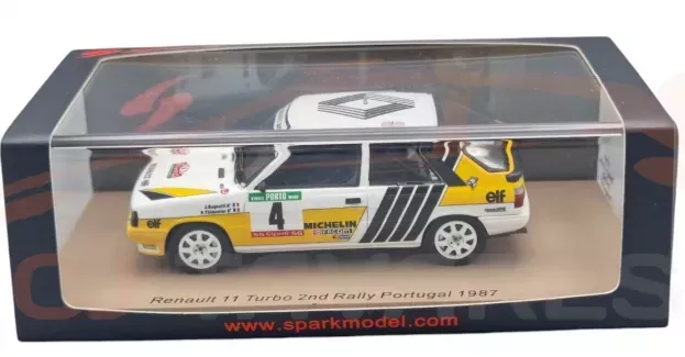 Spark Renault R11 Turbo N 4 2nd Rally Porugal 1987 J.ragnotti P.thimonier 1:43 S5568