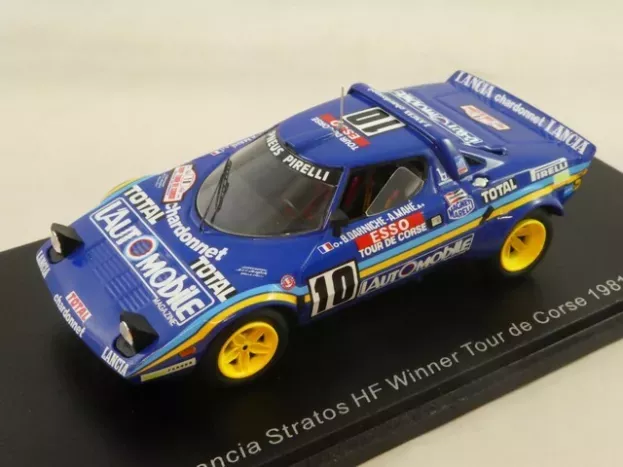 Spark Lancia Stratos Hf N 10 Winner Rally Tour De Corse 1981 B.darniche A.mahe 1:43 S9099