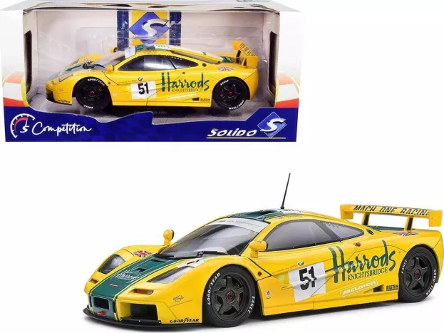 Solido Mclaren F-1 Gtr Bmw S70 6.1l V12 Team Harrods Mach One Racing N 51 3rd 24h Le Mans 1995 Andy Wallace Derek Bell Justin Bell 1:18 1804105