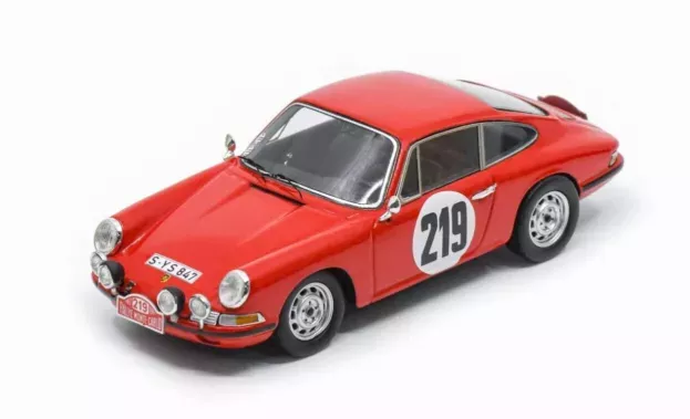 Spark Porsche 911s 2.0l Coupe N 219 3rd Rally Montecarlo 1967 Vic Elford David Stone 1:43 S6607