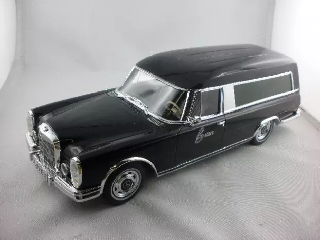 Schuco Mercedes 600 Carro Funebre Hearse Funeral Car 1965 1:18 76