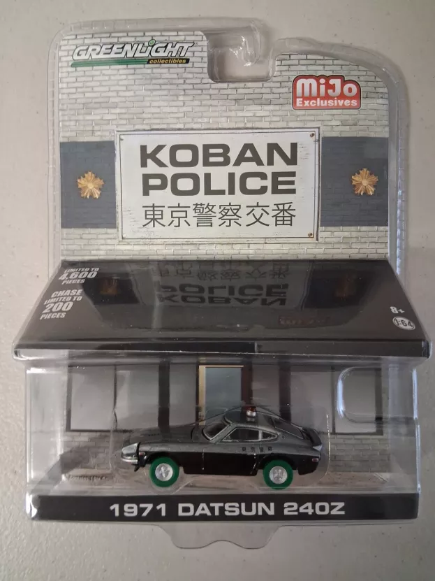 Greenlight Datsun 240z Coupe Koban Police 1971 1:64 51156