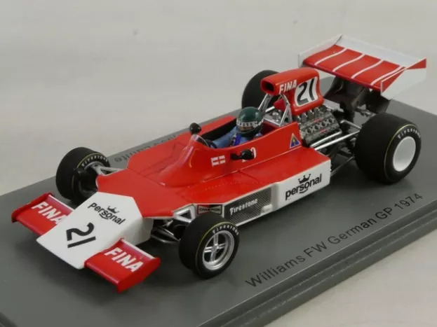 Spark Williams F1 Fw N 21 German Gp 1974 J.laffite 1:43 S7579