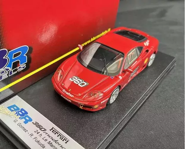 BBR Ferrari 360 Modena Team Auto Palace N 74 24h Le Mans 2002 G.gomez R.fukuda L.cazenave 1:43 BG238