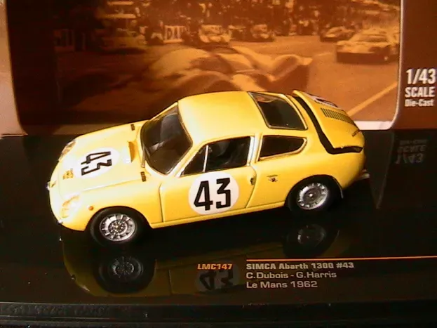 IXO Models Simca Abarth N 43 14th 24h Le Mans 1962 C.dubois G.harris 1:43 LMC147
