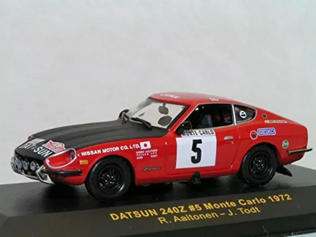 IXO Models Nissan Datsun 240z N 5 Rally Montecarlo 1972 R. Altonen J.todt 1:43 RAC039