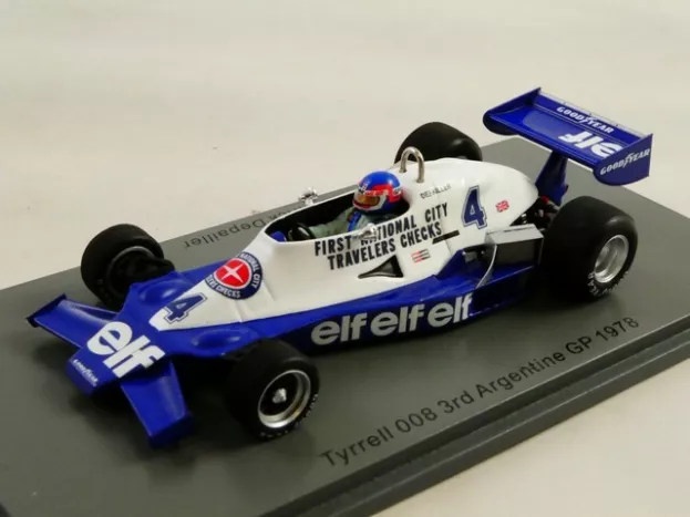 Spark Tyrrell F1 008 N 4 3rd Argentine Gp 1978 P.depailler 1:43 S7236