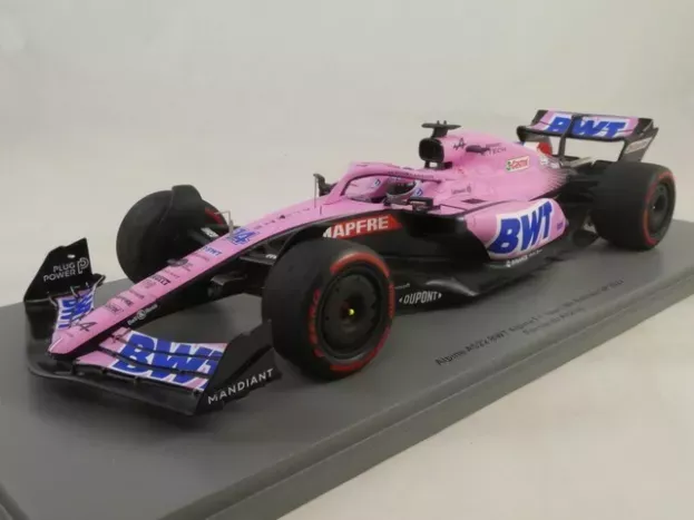 Spark Alpine F1 A522 Team Alpine Bwt N 14 Bahrain Gp 2022 Fernando Alonso Con Vetrina With Showcase Special Box 1:18 18S752