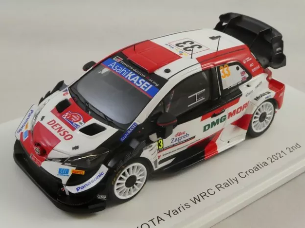 Spark Toyota Yaris Wrc N 33 2nd Rally Croatia 2021 E.evans S.martin 1:43 S6589