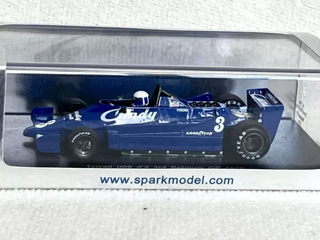 Spark Tyrrell F1 009 N 3 3rd Belgium Gp 1979 Didier Pironi 1:43 S1734